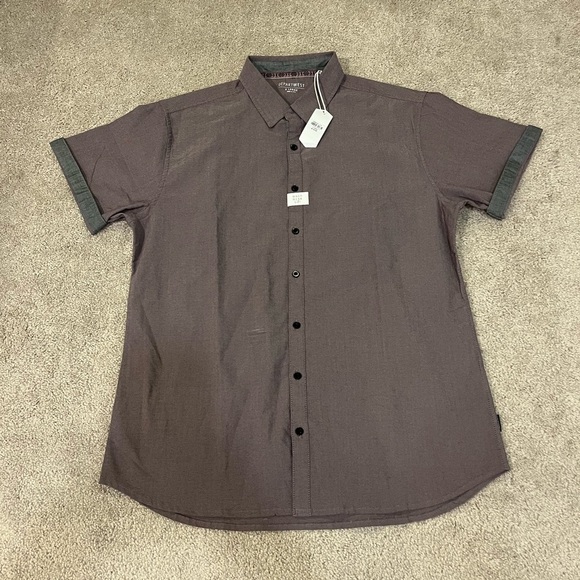 Departwest Oxford Stretch Button Down Shirt - Picture 3 of 12